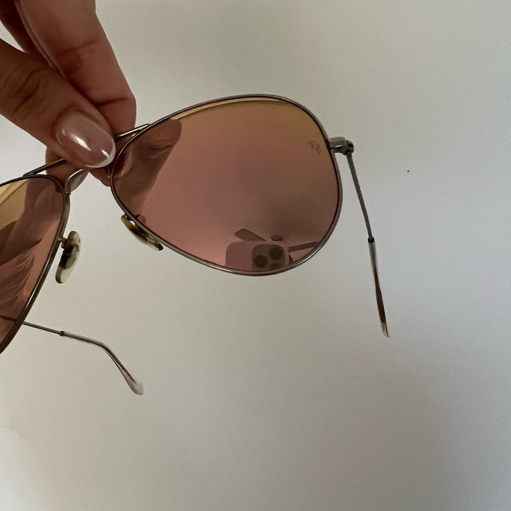 Authentic Ray-Ban Silver-pink Sunglasses with case - Picture 8 of 12